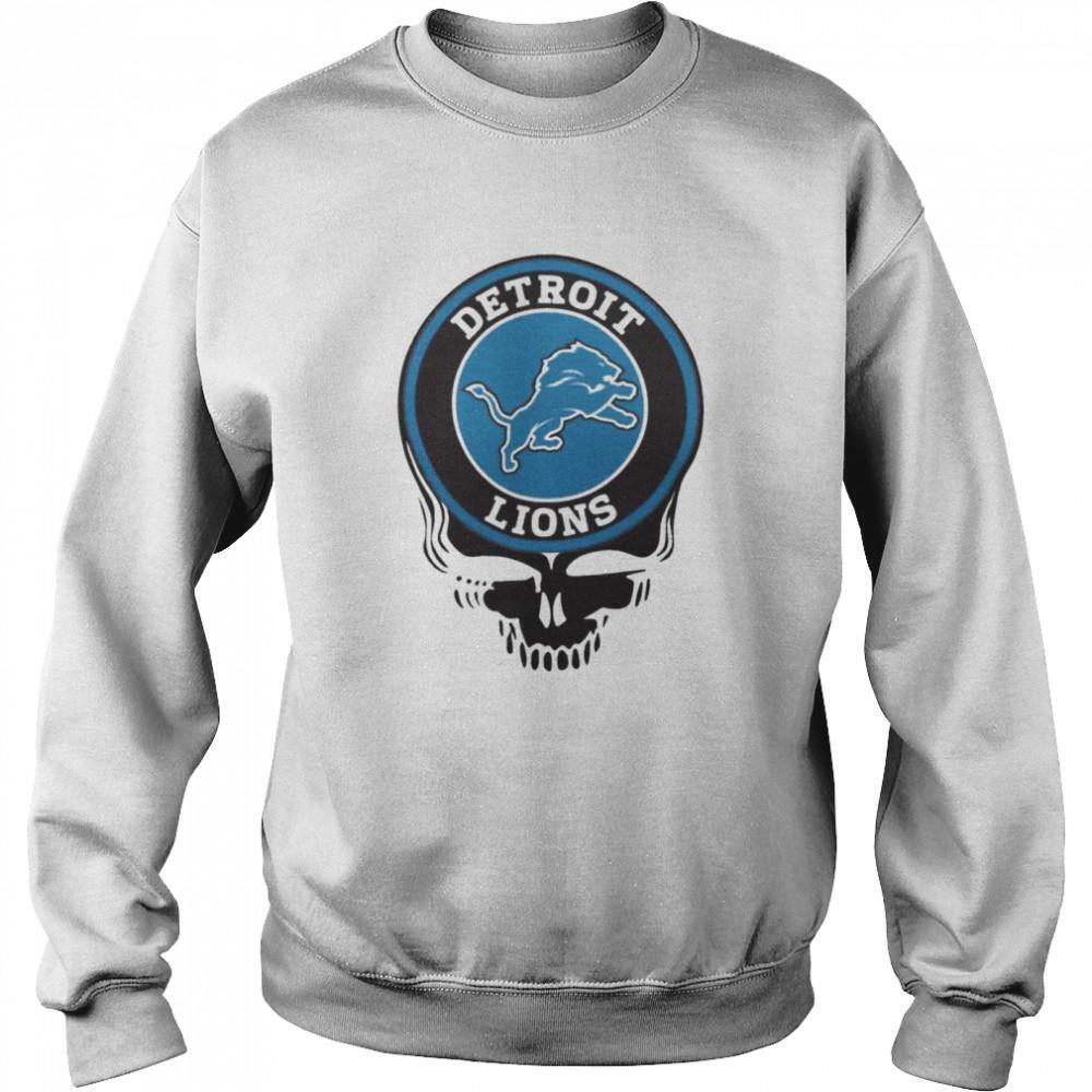 Detroit Lions Nfl Football Skull Sweatshirt